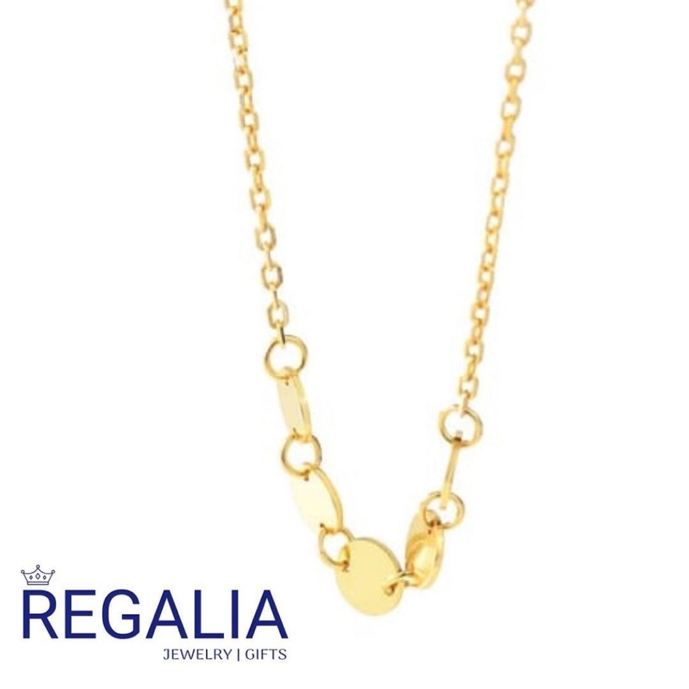 ✨18k Gold Vermeil .925 Italian Sterling Silver Disks Necklace 🤩 New  JEWELRY
